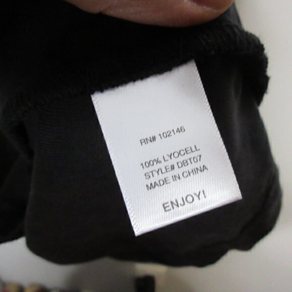 Michael Stars Tencel Long-Sleeve V-Neck Swing Dress sz M - Picture 4 of 6